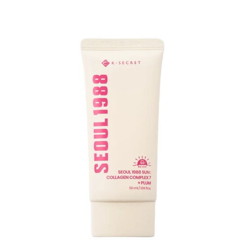 K-SECRET - SEOUL 1988 Sun : Collagen Complex 7 + Plum - Apsauginis Kremas nuo Saulės - 50ml