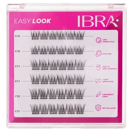 Ibra Makeup - Lipnūs Blakstienų Kuokšteliai - Easy Look - 3mm