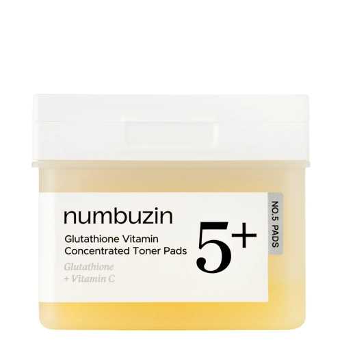 Numbuzin - No.5 Vitamin - Niacinamide Concentrated Pads – Veido Diskeliai su Niacinamidu – 180 ml / 70 vnt.