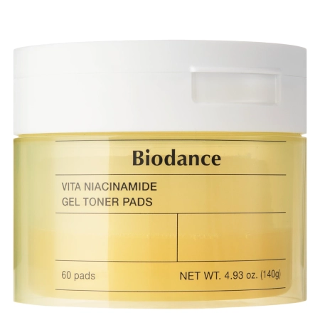 Biodance - Vita Niacinamide Gel Toner Pads - Skaistinamieji Veido Diskeliai - 60vnt