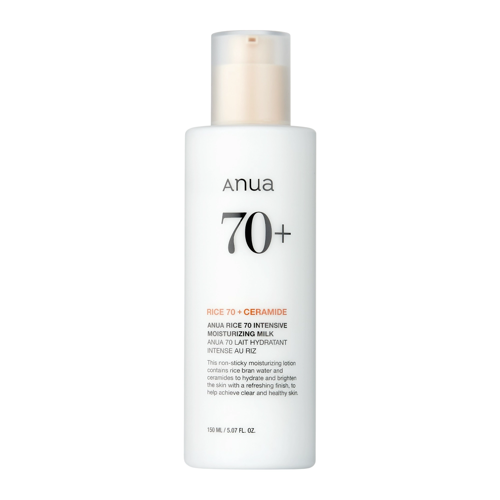 Anua - Rice 70 Intensive Moisturizing Milk – Intensyviai Drėkinantis Veido Losjonas – 150 ml