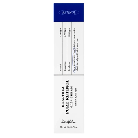 Dr. Althea - Pure Retinol 0,15% Cream - Nuo Senėjimo Kremas Veidui su Retinoliu - 20g