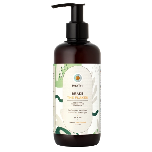 HairTry - Brake the flakes - Normalizuojantis Šampūnas su Salicilo Rūgštimi - 250ml
