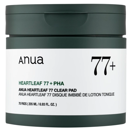 Anua - Heartleaf 77% Clear Pad - Raminamieji Padeliai su Širdžialapės Stimburės Ekstraktu - 70vnt