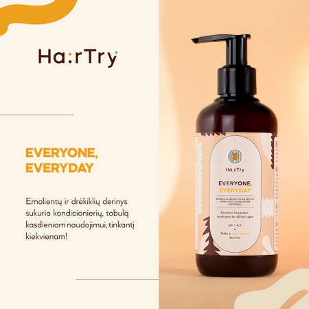 HairTry - Everyone, Everyday - Kasdienis Kondicionierius - 250ml