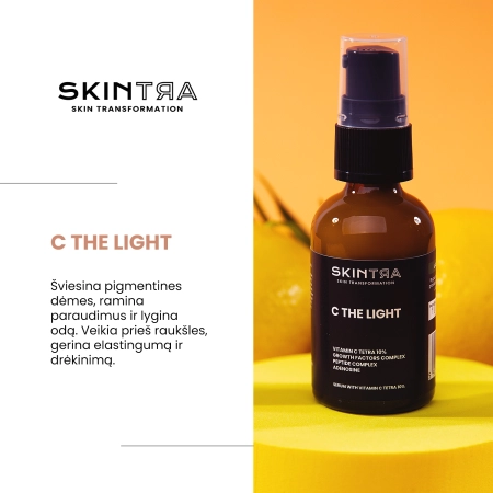 SkinTra - C The Light - Serumas su Vitaminu C Tetra 10% - 30ml