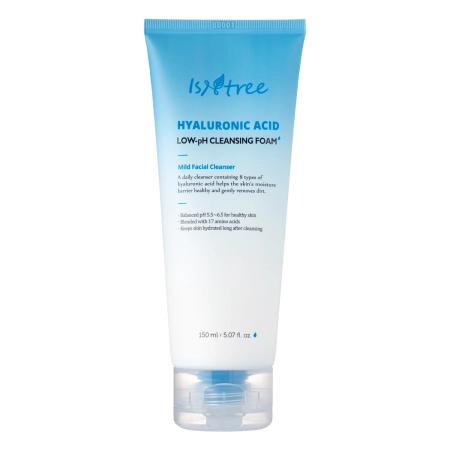 Isntree - Hyaluronic Acid Low-pH Cleansing Foam - Valomasis Putojantis Losjonas su Hialurono Rūgštimi Žemo pH - 150ml