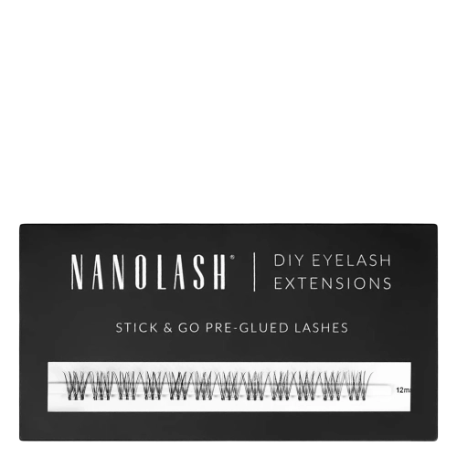 Nanolash - Stick & Go Pre-Glued Lashes - Blakstienų Kuokšteliai su Klijais - Innocent Short - 1 pak.