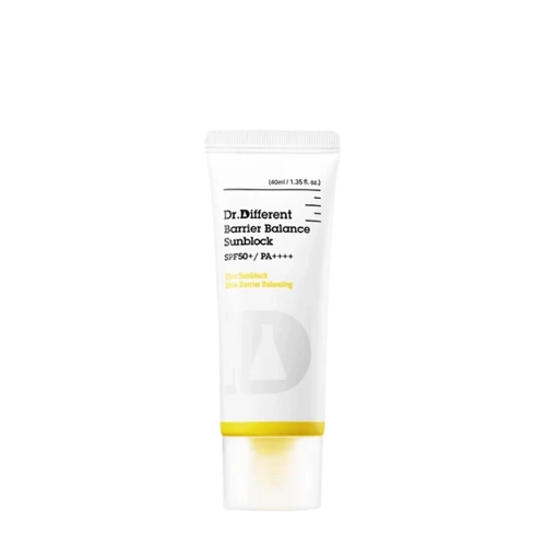 Dr.Different - Barrier Balance Sunblock SPF50+ PA++++ - Mineralinis Apsauginis Kremas Nuo Saulės - 40ml