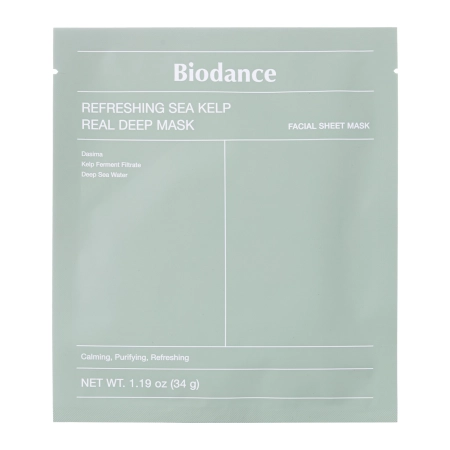 Biodance - Radiant Vita Niacinamide Real Deep Mask – Raminamoji ir Drėkinamoji Veido Kaukė – 1 vnt., 34 g