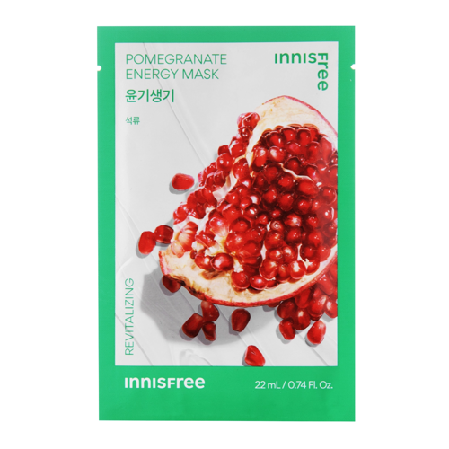 Innisfree - Squeeze Energy Mask - Pomegranate - Revitalizing - Revitalizuojanti Lakštinė Kaukė - 22ml