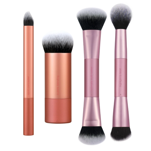 Real Techniques - Full Beat 4 Piece Brush Set - Makiažo Šepečių Rinkinys
