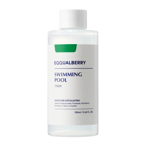 EQQUALBERRY - Swimming Pool Daily Facial Toner - Drėkinamasis ir Šveičiamasis Tonikas Veidui - 155 ml