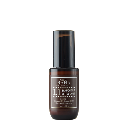 Cos De BAHA - L1 Bakuchiol & Retinol Serum - Senėjimą Stabdantis Veido Serumas su Retinoliu - 30ml