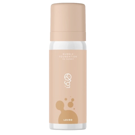 LOVRO - Bubble Foundation - Makiažo Pagrindas su Lengva Švytėjimo Suteikiančia Formule - 04 Sunny - 50ml