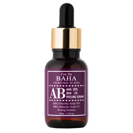 Cos De BAHA - AHA 30% BHA 2% Peeling Serum (AB) - Veido Šveičiamasis Serumas su AHA 30% ir BHA 2% - 30ml