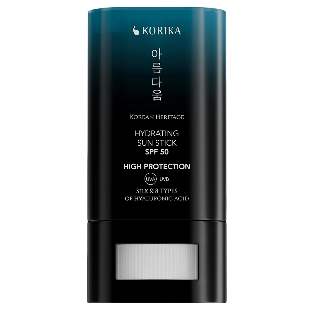 KORIKA - Korean Heritage Silk & 8 Types of Hyaluronic Acid Hydrating Sun Stick SPF 50 - Drėkinantis Veido Apsauginis Kremas nuo Saulės Stifte - 20g