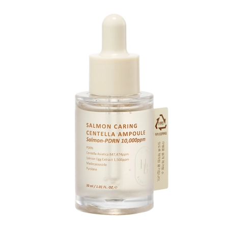 HEVEBLUE - Salmon Caring Centella Ampoule - Atkuriamoji Veido Ampulė - 30ml