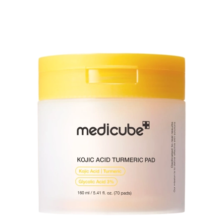 Medicube - Kojic Acid Turmeric Pad - Padeliai su Kojine Rūgštimi - 160ml/70vnt