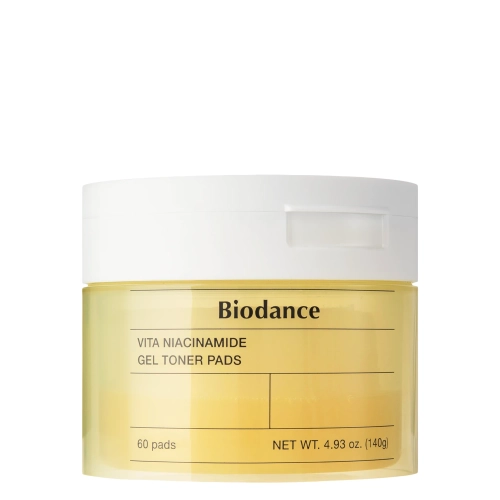Biodance - Vita Niacinamide Gel Toner Pads - Skaistinamieji Veido Diskeliai - 60vnt