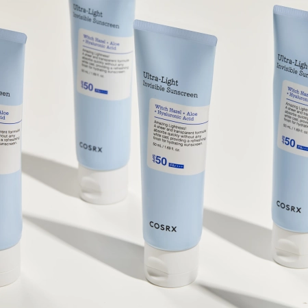COSRX - Ultra - Light Invisible Sunscreen SPF50+/PA++++ - Lengvas Drėkinamasis Apsauginis Kremas nuo Saulės - 50ml