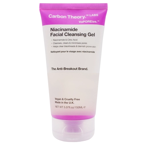 Carbon Theory - VaPOREize Niacinamide Facial Cleansing Gel - Valomasis Veido Prausimosi Gelis su Niacinamidu - 150ml