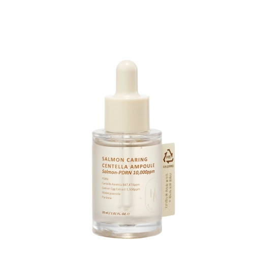 HEVEBLUE - Salmon Caring Centella Ampoule - Revitalizuojanti Veido Ampulė - 30ml