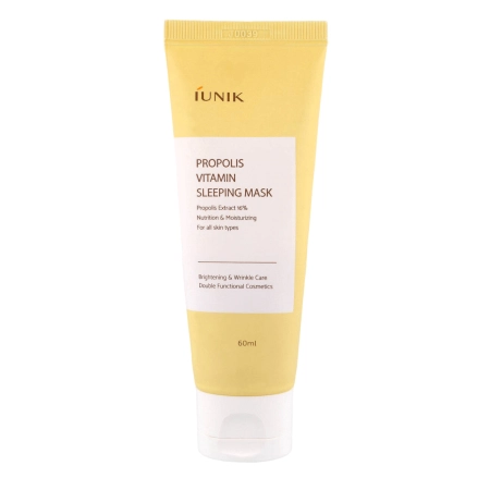 iUNIK - Propolis Vitamin Sleeping Mask - Drėkinamoji naktinė kaukė su propoliu - 60ml