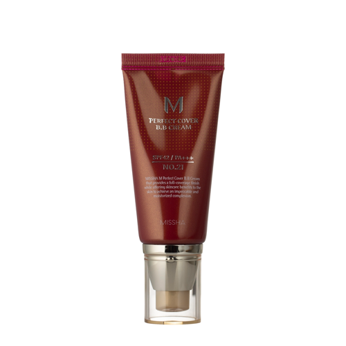 Missha - M Perfect Cover BB Cream SPF42/PA++ - BB Kremas su Apsauga nuo Saulės - Nr.21 Light Beige - 50ml