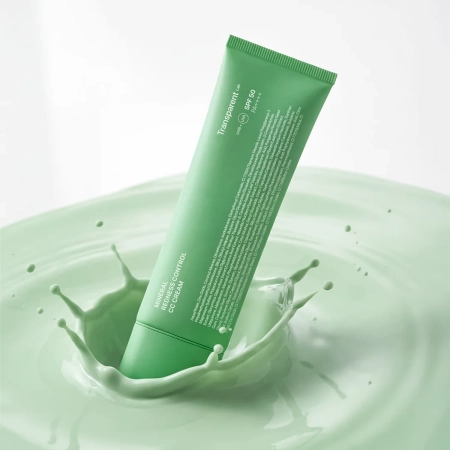 Transparent Lab – Mineral Redness Control CC Cream – Spalvą Koreguojantis SPF 50 Kremas Mažinantis Paraudimus – 45 ml