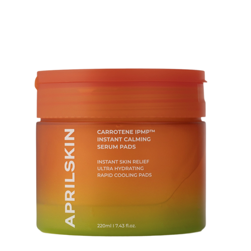 Aprilskin - Carrotene IPMP Instant Calming Serum Pads – Raminamieji Veido Padeliai – 80 vnt. / 220 g
