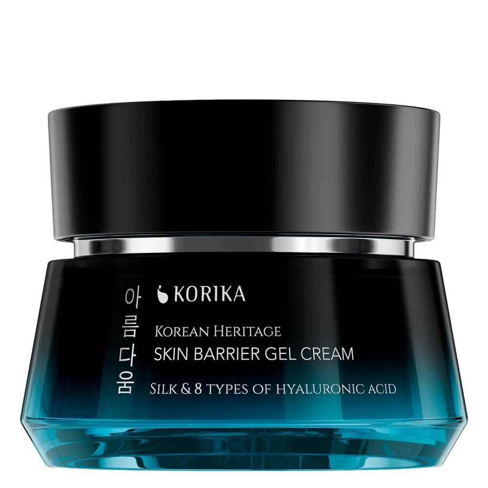 KORIKA - Korean Heritage Silk & 8 Types of Hyaluronic Acid Skin Barrier Gel Cream - Drėkinamasis Veido Kremas-Gelis - 50ml