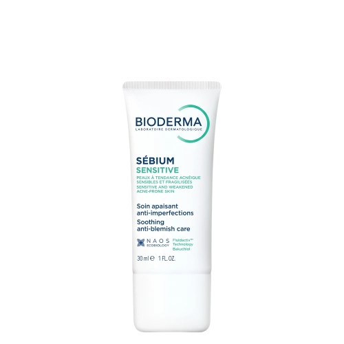 Bioderma - Sebium Sensitive - Raminamasis Kremas į Spuogus Linkusiai Odai - 30ml