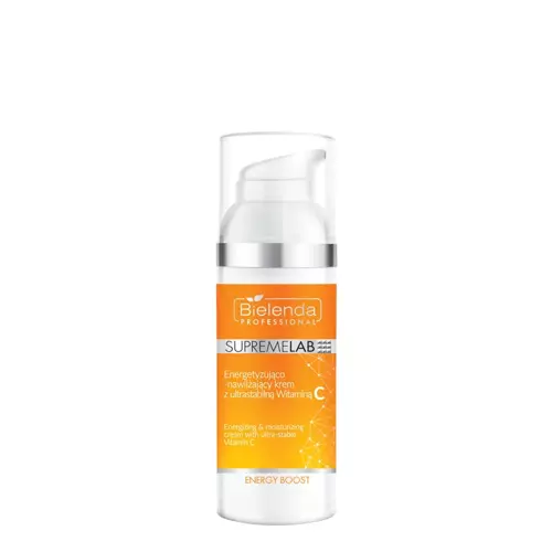 Bielenda Professional - Supremelab - Energy Boost - Energizing & Moisturizing Cream with Ultra-Stable Vitamin C - Energizuojantis ir Drėkinantis Kremas su Itin Stabiliu Vitaminu C - 50ml