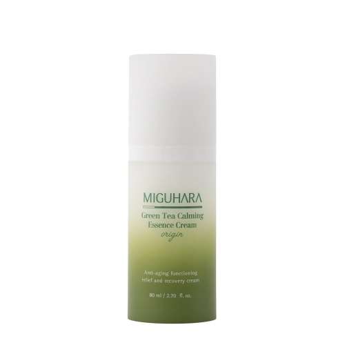 Miguhara - Green Tea Calming Essence Cream Origin - Raminantis Kremas su Žaliaja Arbata - 80ml