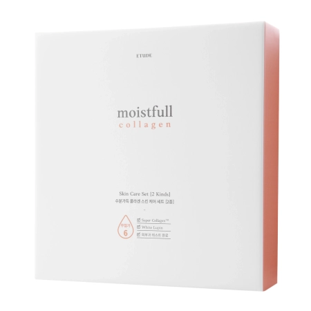 Etude House - Moistfull Collagen Skin Care Set - Odos Priežiūros Rinkinys su Kolagenu - 200ml+25ml+180ml+25ml+10ml