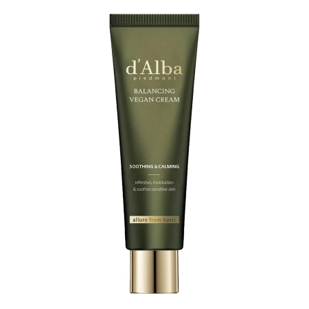 d'Alba - Mild Skin Balancing Vegan Cream - Drėkinamasis ir Raminamasis Veido Kremas - 55 ml