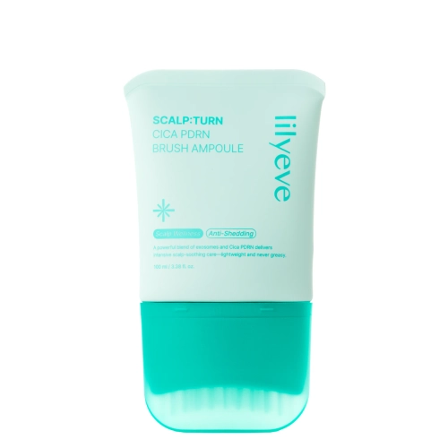 lilyeve - Scalp:Turn Cica PDRN Brush Ampoule - Ampulė nuo Pleiskanų Galvos Odai - 100ml
