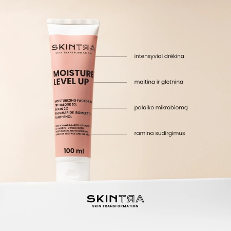 SkinTra - Moisture Level Up - Drėkinamoji ir Maitinamoji Veido ir Paakių Kaukė - 100 ml