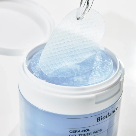 Biodance - Cera-nol Gel Toner Pads - Želiniai Drėkinamieji Veido Padeliai - 60vnt