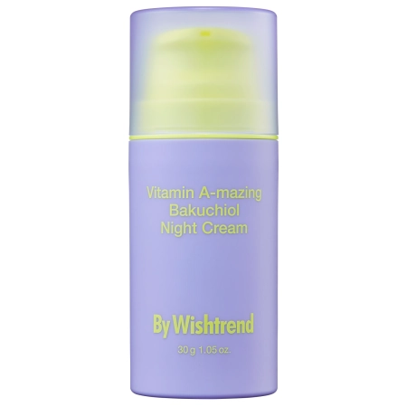 By Wishtrend - Vitamin A-mazing Bakuchiol Night Cream - Naktinis Veido Kremas su Vitaminu A ir Bakučioliu - 30 ml
