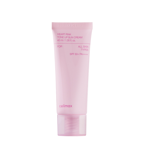 Celimax - Heart Pink Tone Up Sun Cream SPF 50+ PA++++ - Drėkinamasis Kremas su Apsauga - 40ml