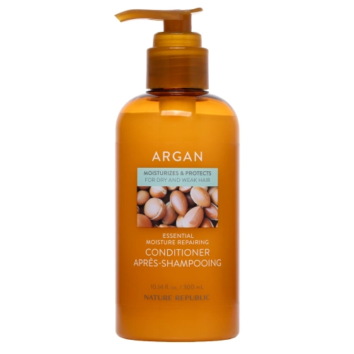 Nature Republic - Argan Essential Moisture Repairing Conditioner - Drėkinamasis ir Regeneruojantis Kondicionierius Plaukams - 300ml
