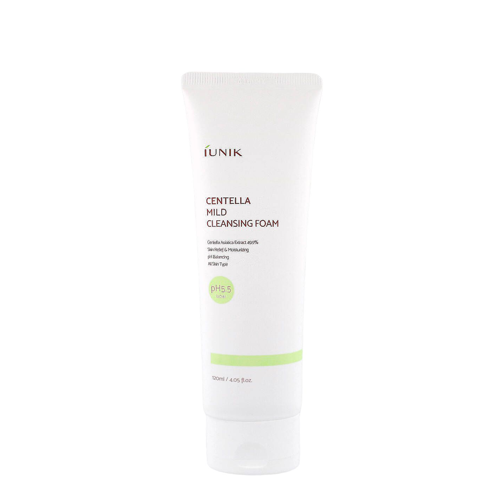 iUNIK - Centella Mild Cleansing Foam - Švelnios valomosios putos su azijine centella - 120ml