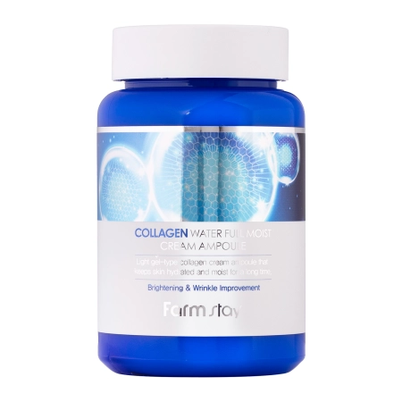 Farmstay - Collagen Water Full Moist Cream Ampoule - Kreminė Veido Ampulė su Kolagenu - 250ml