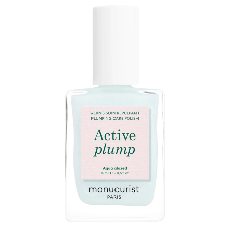 Manucurist - Active - Active Plump - Puoselėjamasis Nagų Lakas 2in1 - Aqua Glazed - 15ml