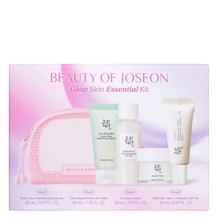 Beauty of Joseon - Glow Skin Essential Kit - Veido Odos Priežiūros Priemonių Rinkinys - 20ml+40ml+30ml+20ml