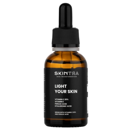 SkinTra - Light Your Skin - Serumas su Vitaminu C 20% ir Ferulo Rūgštimi - 30ml