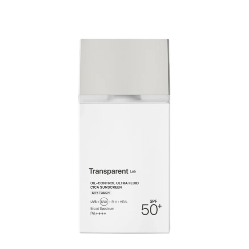 Transparent Lab - Oil Control Ultra Fluid Cica Sunscreen - Matuojantis Kremas SPF50+ - 100ml