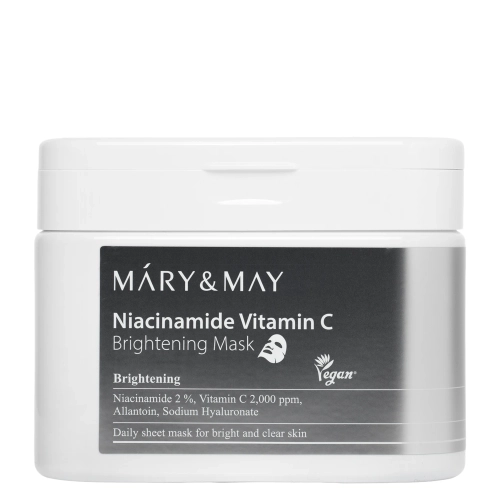 Mary&May - Niacinamide Vitamin C Brightening Mask - Skaistinančių Veido Kaukių Rinkinys - 30vnt.